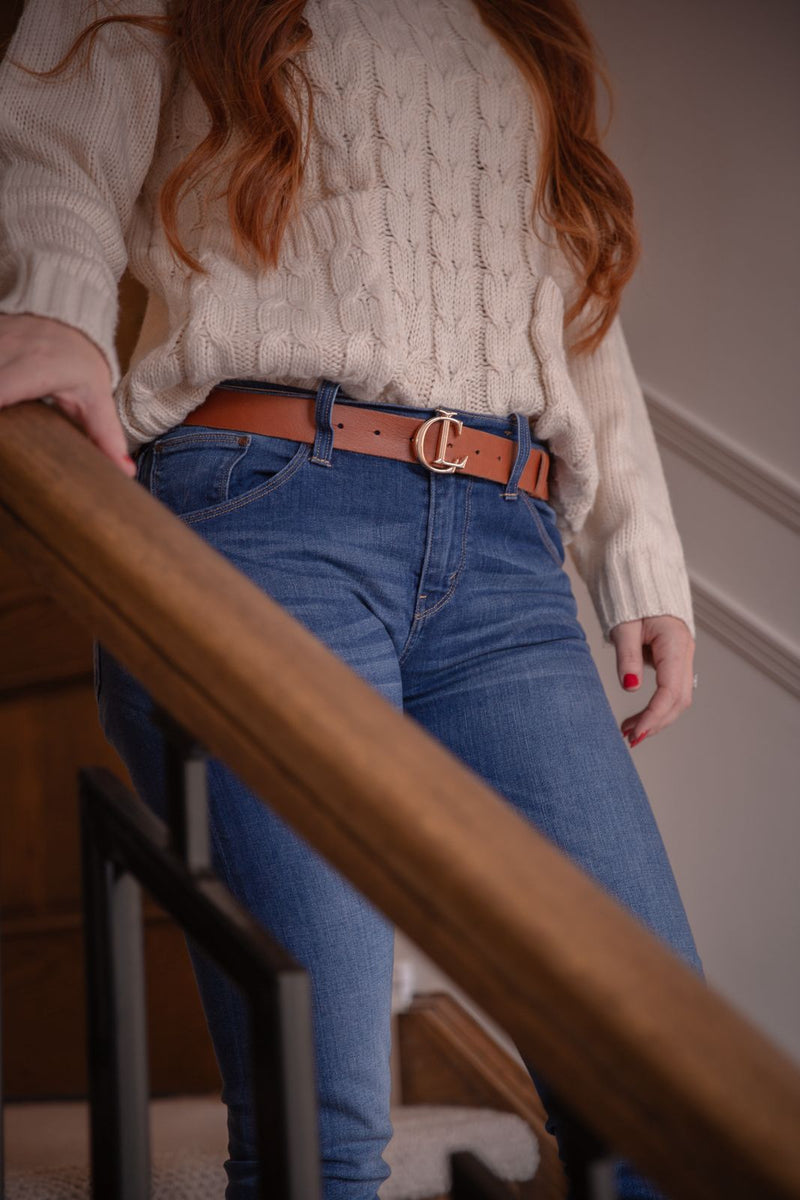 CL Belt in Softy Tan Leather